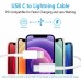 USB C to Lightning Cable 3Pack 6FT [MFi Certified] iPhone Fast Charger Cable USB-C Power Delivery Charging Cord for iPhone 14/13/12/11/XS/XR/X/8/iPad, White