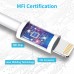 USB C to Lightning Cable 3Pack 10FT [MFi Certified] Type C Power Delivery Fast Charging Cord for iPhone 14/13/12/11/XS/XR/X/8/iPad