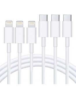 USB C to Lightning Cable 3Pack 3FT [MFi Certified] iPhone Fast Charger Cable USB-C Power Delivery Charging Cord for iPhone 13/12/12 PRO Max/12 Mini/11/11PRO/XS/Max/XR/X/8/8Plus/iPad, White