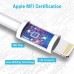 USB C to Lightning Cable 3Pack 3FT [MFi Certified] iPhone Fast Charger Cable USB-C Power Delivery Charging Cord for iPhone 13/12/12 PRO Max/12 Mini/11/11PRO/XS/Max/XR/X/8/8Plus/iPad, White